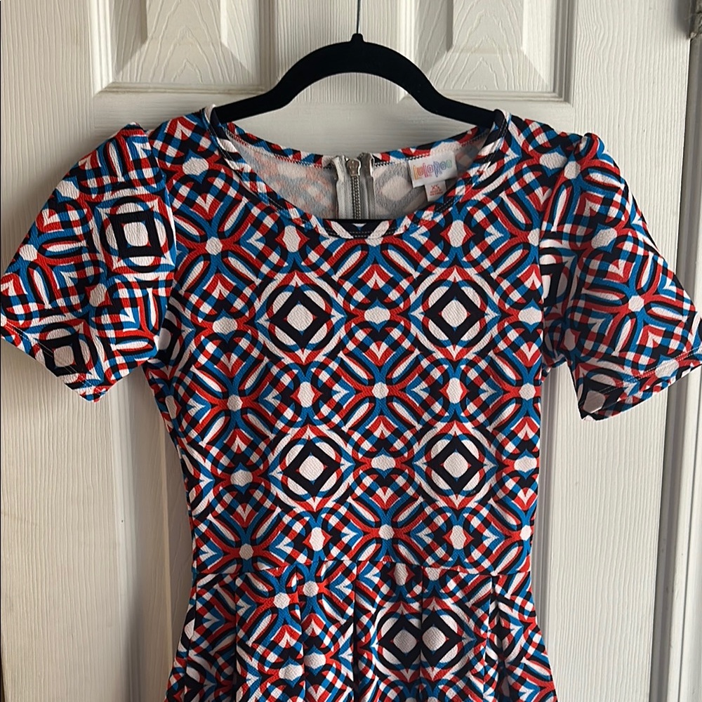 Vibrant Geometric Pattern Dress